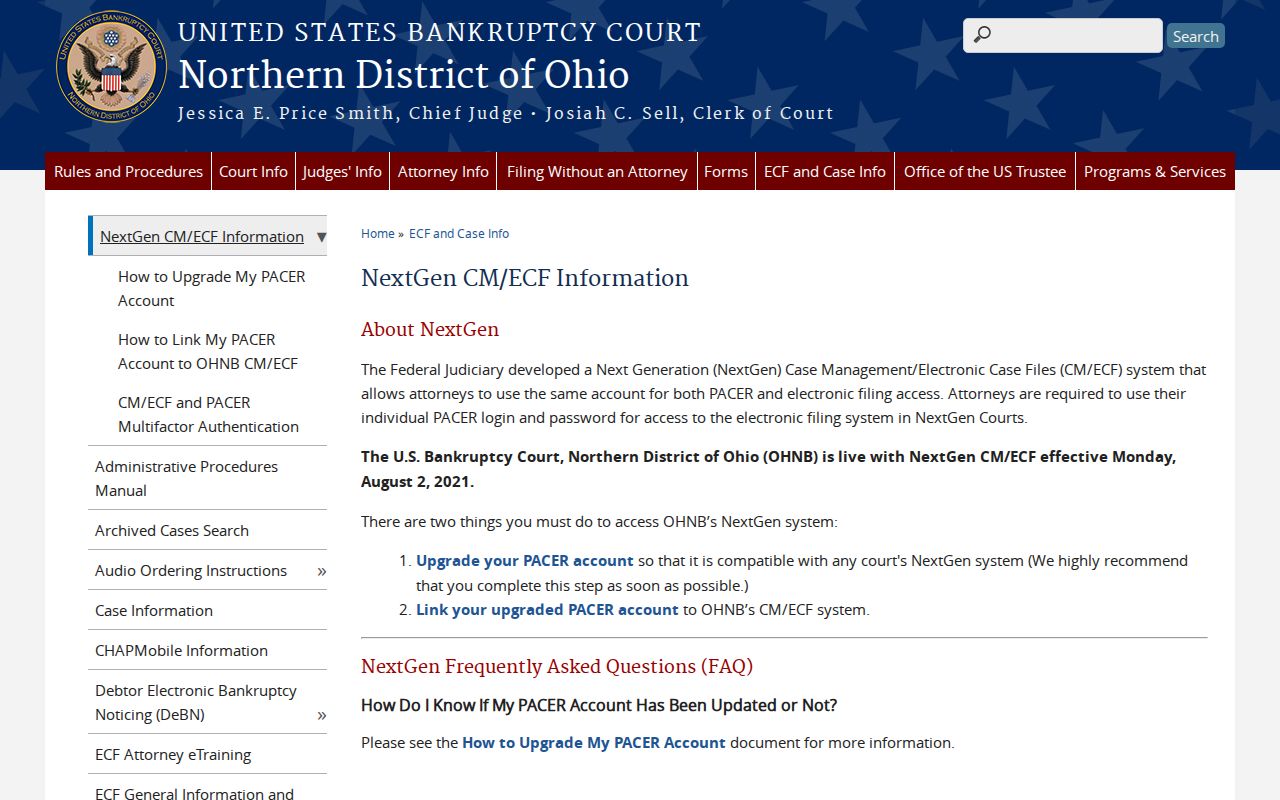 Geauga County court records bankruptcy access comparison