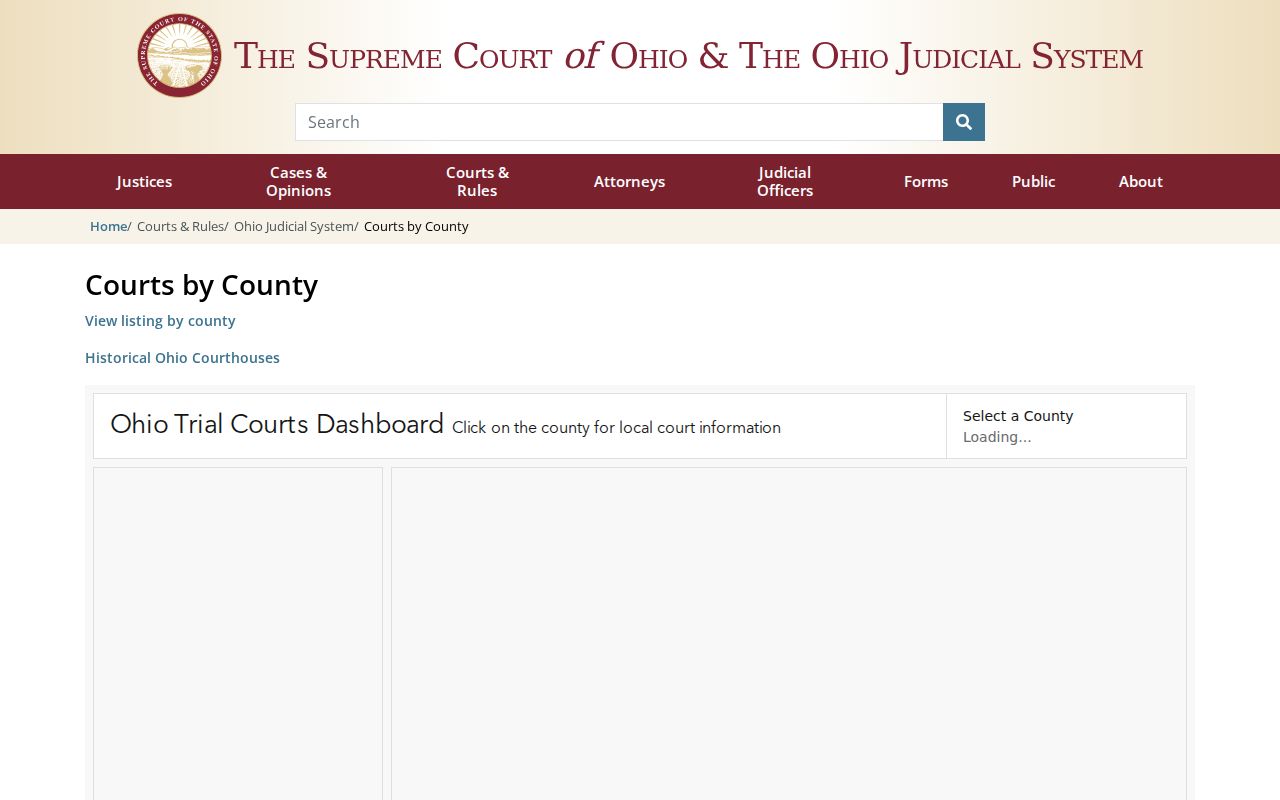 Geauga County court docket trial-court directory